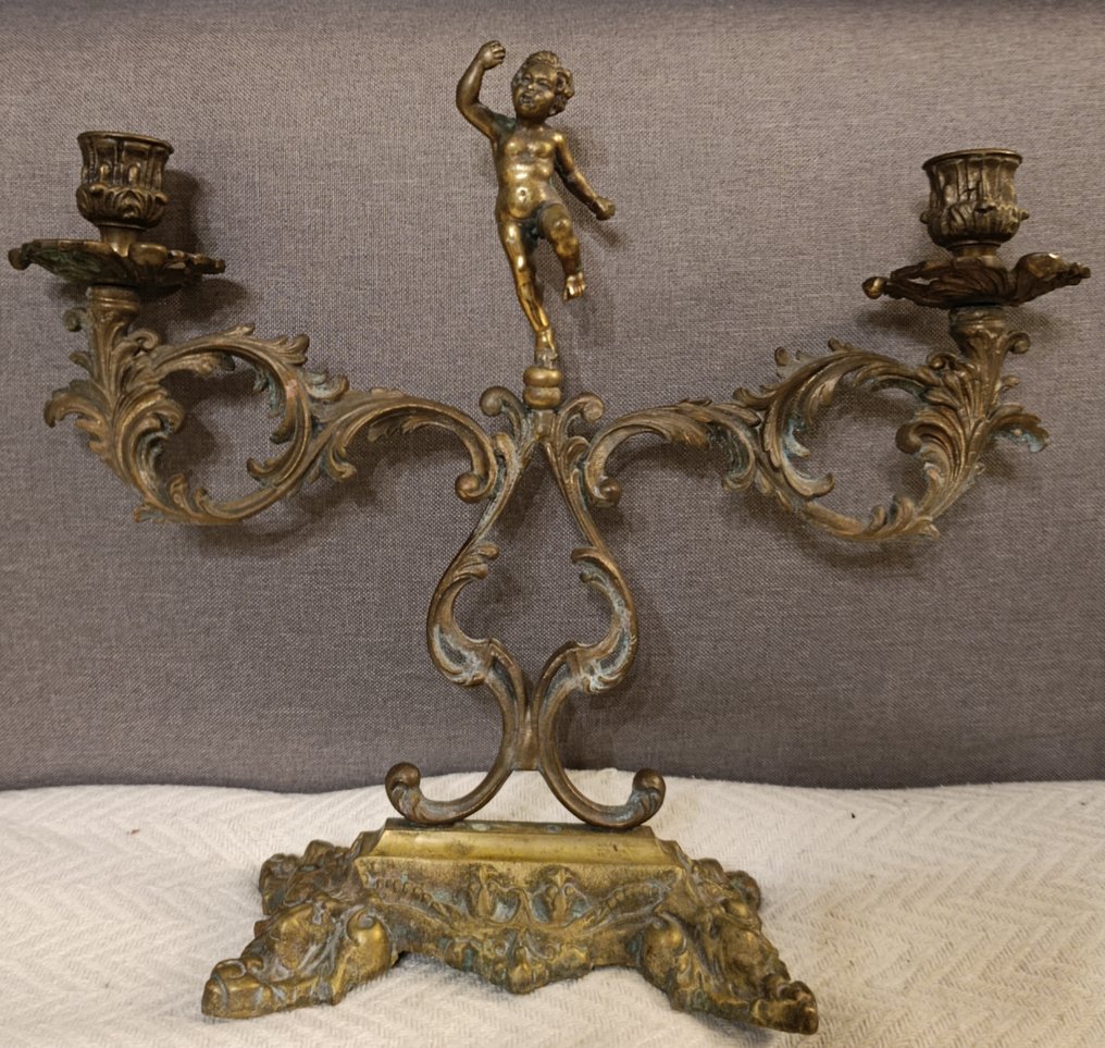 Candelabrum - Bronze, Alloy - Antique #1.0