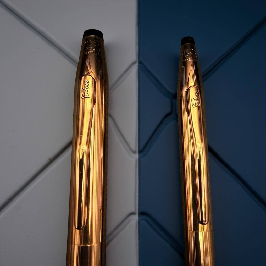 Promyles - Conjunto Cross chapado en oro - No reserve price - Pen #3.2