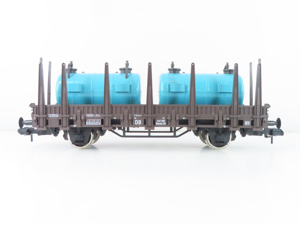 Märklin 1 - 58232 - Τρένο μοντελισμού μεταφοράς εμπορευμάτων (1) - 2-θέσια ρόγγεν φορτηγό με φορτίο (δεξαμενή) - DB #1.0