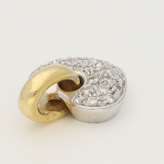 Függő - 18 kt. Sárga arany, Fehér arany Gyémánt (Természetes)  - Hart #3.2