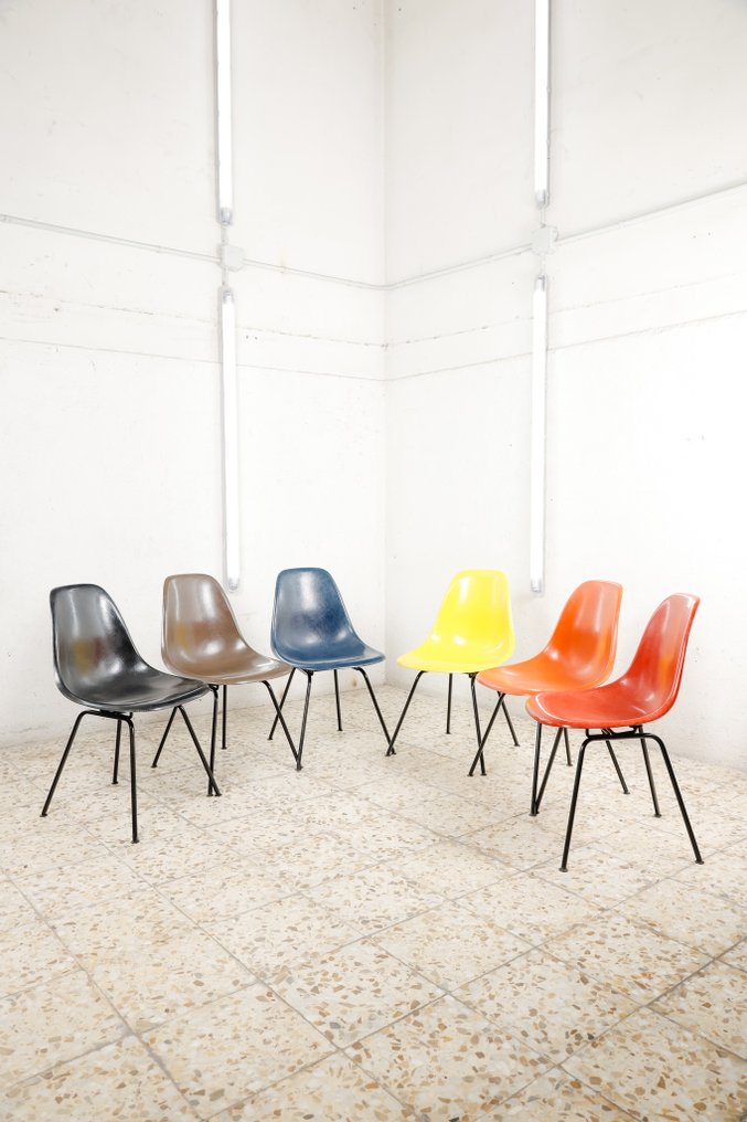 Herman Miller - Charles & Ray Eames - Καρέκλα (6) - DSX - Χάλυβας, Υαλοβάμβακας (Φάιμπεργκλας) #1.0