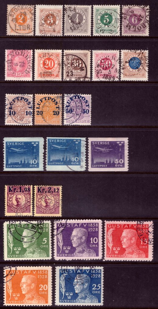 瑞典 1886/1936 - 股票组合 - Scott #1.0