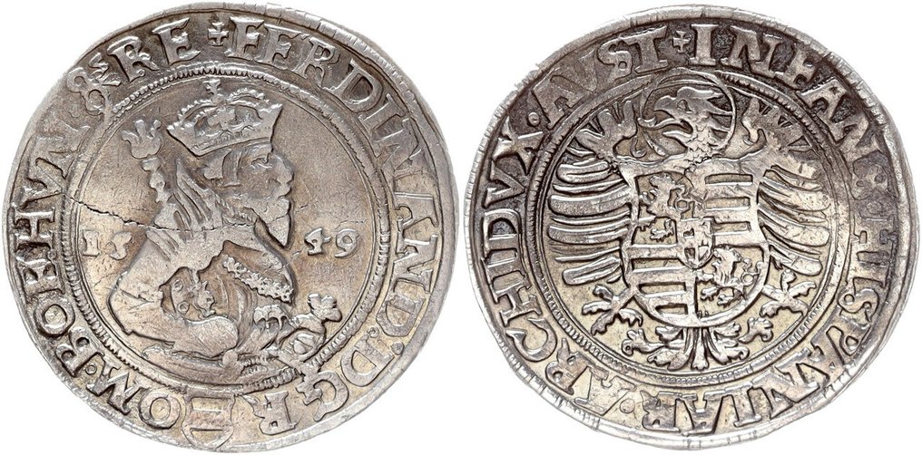 Austria. Ferdinand I. 1521-1564. Taler 1549 Joachimsthal #1.0