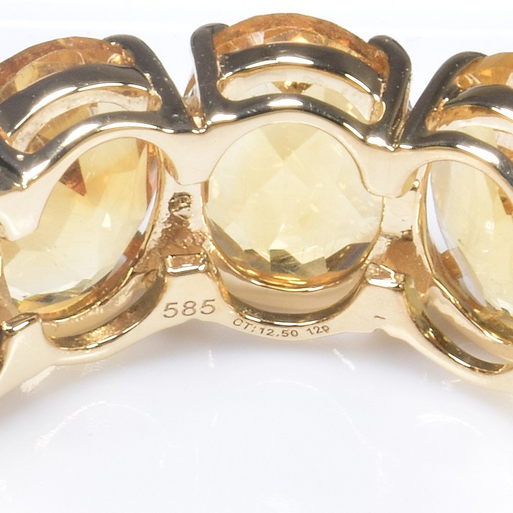 χωρίς τιμή ασφαλείας - Δαχτυλίδι - 14 καράτια Λευκός χρυσός -  12.50ct. tw. Ζαφείρι - SIAM Origin #4.3