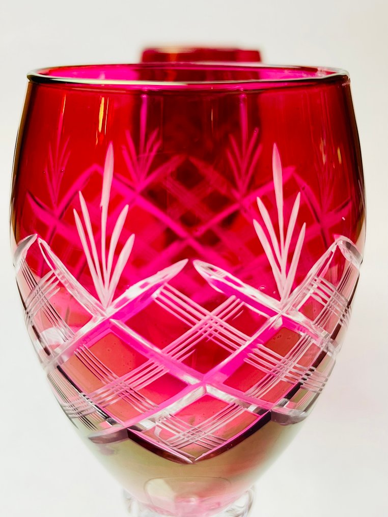 Drinking service (12) - Glass - Bohemian cut glass #3.2