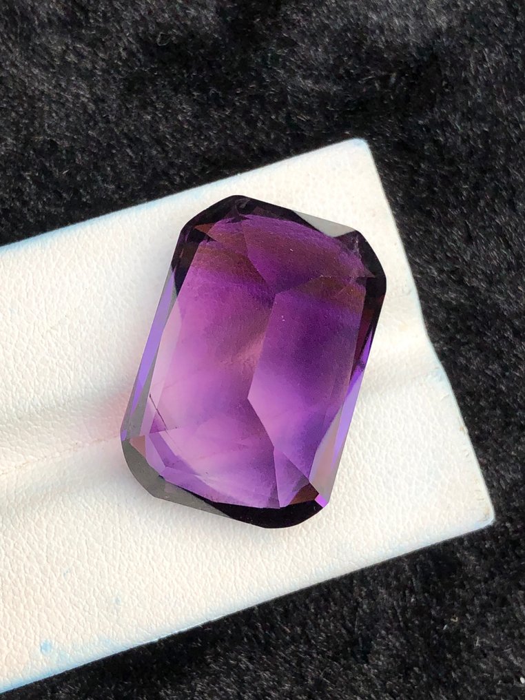 χωρίς τιμή ασφαλείας - 1 pcs  Μωβ Αμέθυστος  - 46.31 ct - Διεθνής Ένωση Έγχρωμων Πολύτιμων Λίθων (ICA GemLab) - Amethyst #1.0