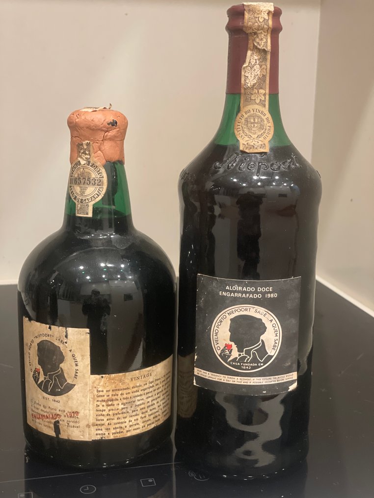 1970 Niepoort - Colheita Port, Vintage Port - Douro - 2 Flaskor (0,75L) #1.0