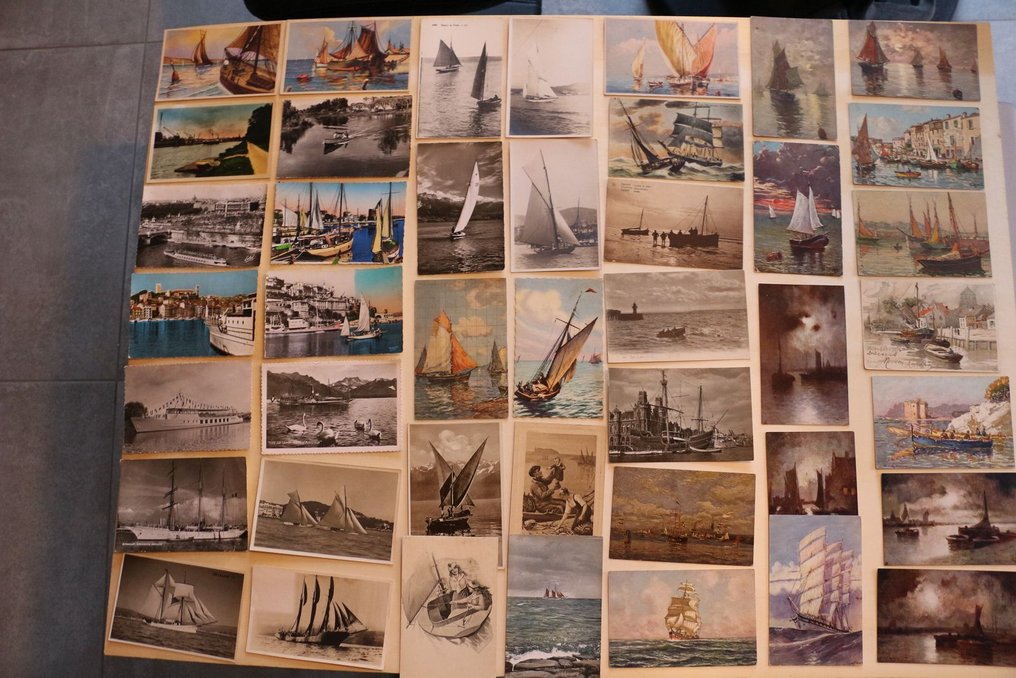 Θαλάσσιος, Πλοία, Ψάρεμα / Ψαράδες - Σετ 380 ταχυδρομικών καρτών. Θέματα πλοίων. - Καρτ-ποστάλ (380) - 1950-2010 #1.0