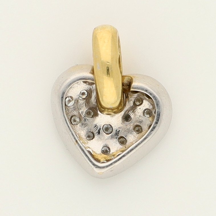 Függő - 18 kt. Sárga arany, Fehér arany Gyémánt (Természetes)  - Hart #1.0