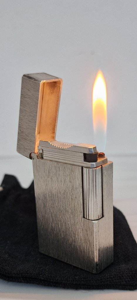 S.T. Dupont - Linha 1 tamanho grande - Accendino tascabile - Placcato argento #4.3