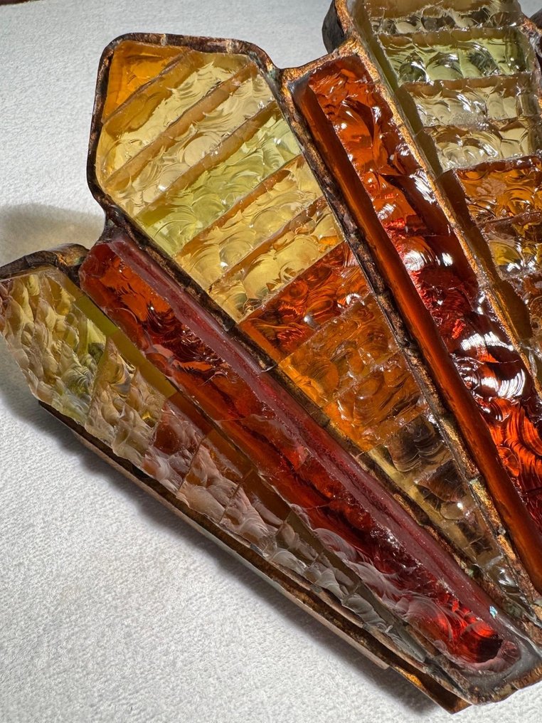 Marino Poccetti - Plafonnier - Verre de Murano, Fer forgé, Fer forgé #1.0