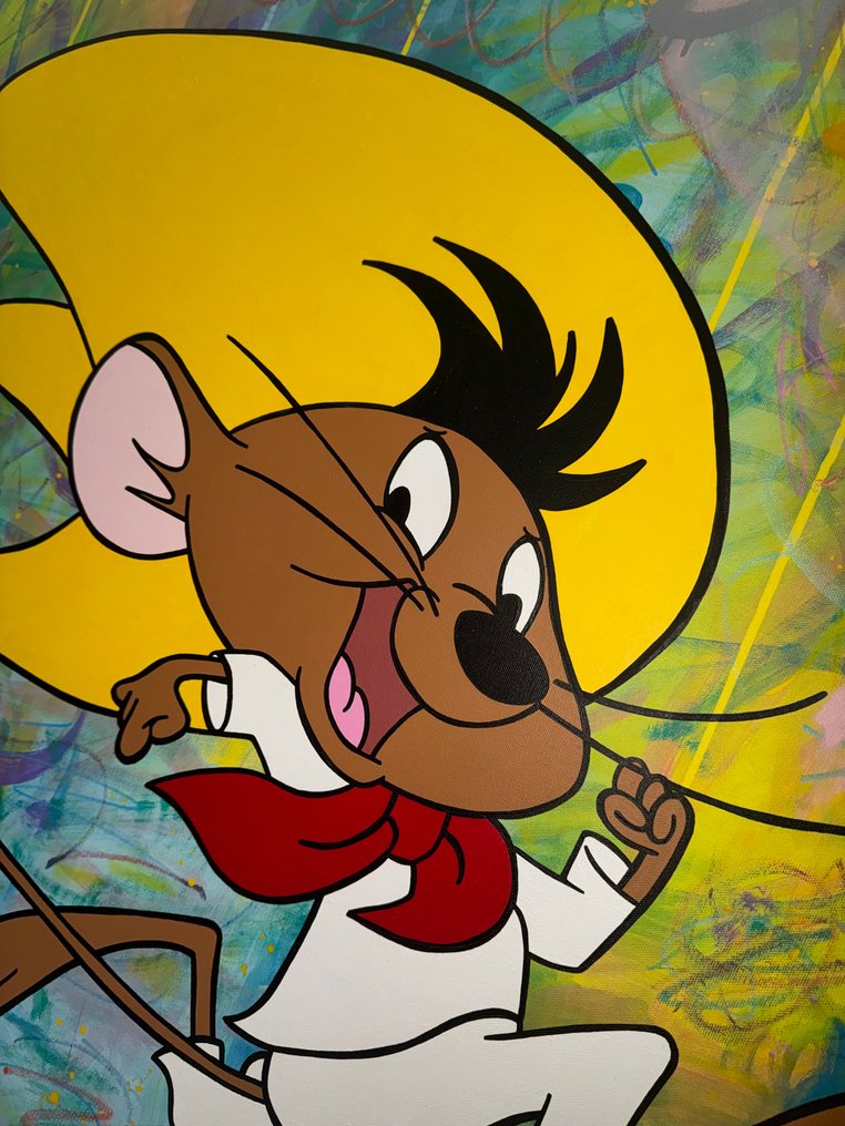 isem (1985) - Speedy gonzales X Go fast (size XL 100x100 100% hand paint) #2.1
