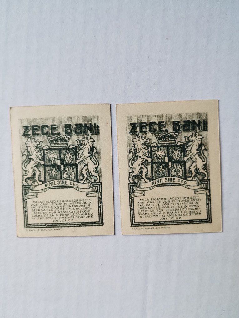 Románia. - 2 x 10 Bani 1917 - Pick 69  (Nincs minimálár) #1.0