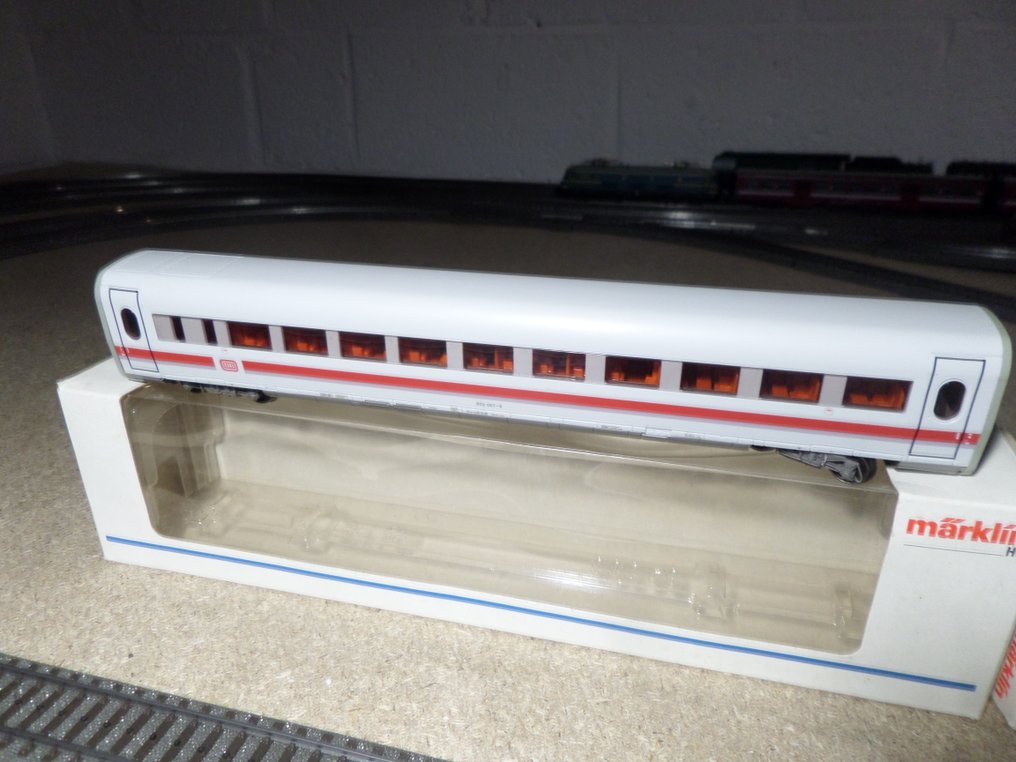 Märklin H0轨 - 4374 - 模型火车客运车厢 (2) - Rame DB ICE 两个客车车厢 - DB #1.0
