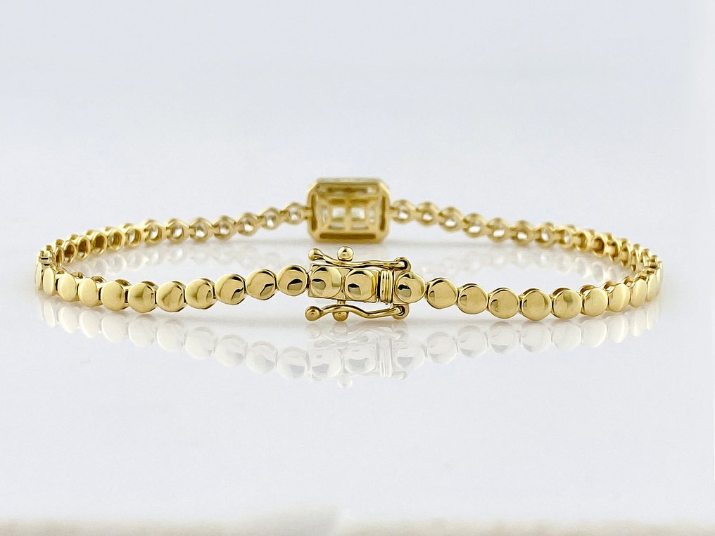 手镯 - 14K包金 黄金 -  3.07ct. tw. 钻石 (实验室培育) - 钻石 #2.1