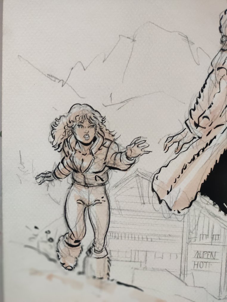 Meynet, Félix - Original preliminary drawing - Mirabelle #3.2