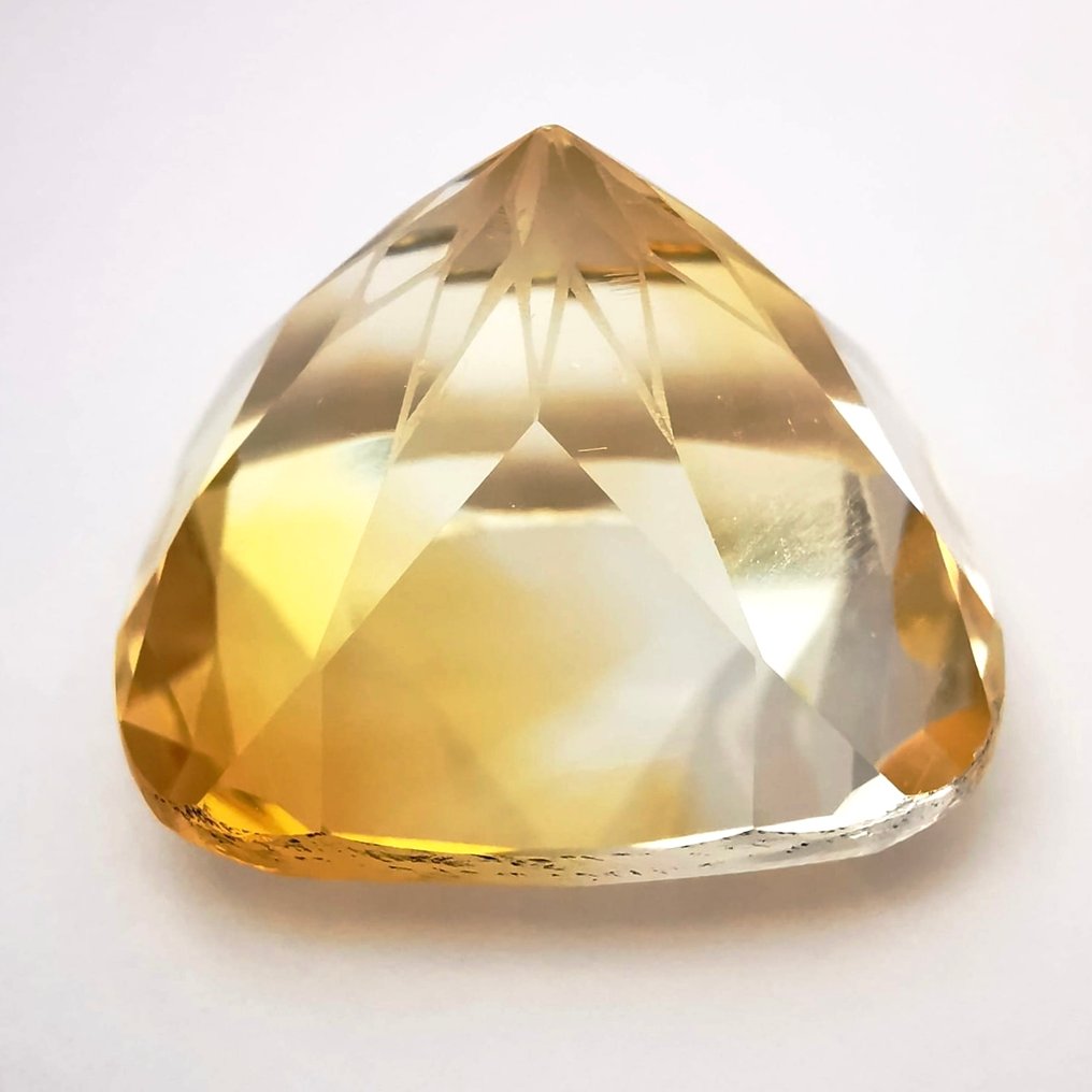 Ohne mindestpreis Citrin  - 51.08 ct - Antwerp Laboratory for Gemstone Testing (ALGT) - Blume geschnitten hellgelb #3.2