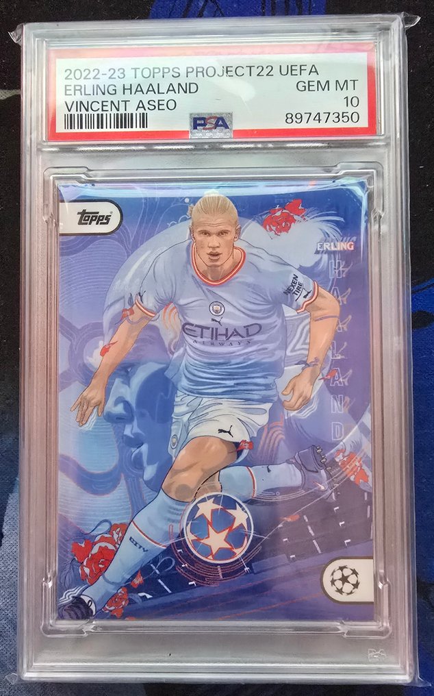2022/23 Topps Topps Project22 Erling Haaland, Alejandro Garnacho Πρώτη έκδοση, Graded card - PSA 10 - 2 Graded card #2.1