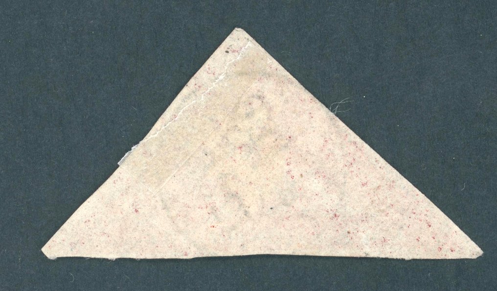 British Commonwealth - Hyvän toivon kappe 1853 - British Commonwealth - sehr breitrandige 1 P mattbräunlichrot auf weißem Papier mit seltenem Stempel Mi.Nr. 1y b #1.0