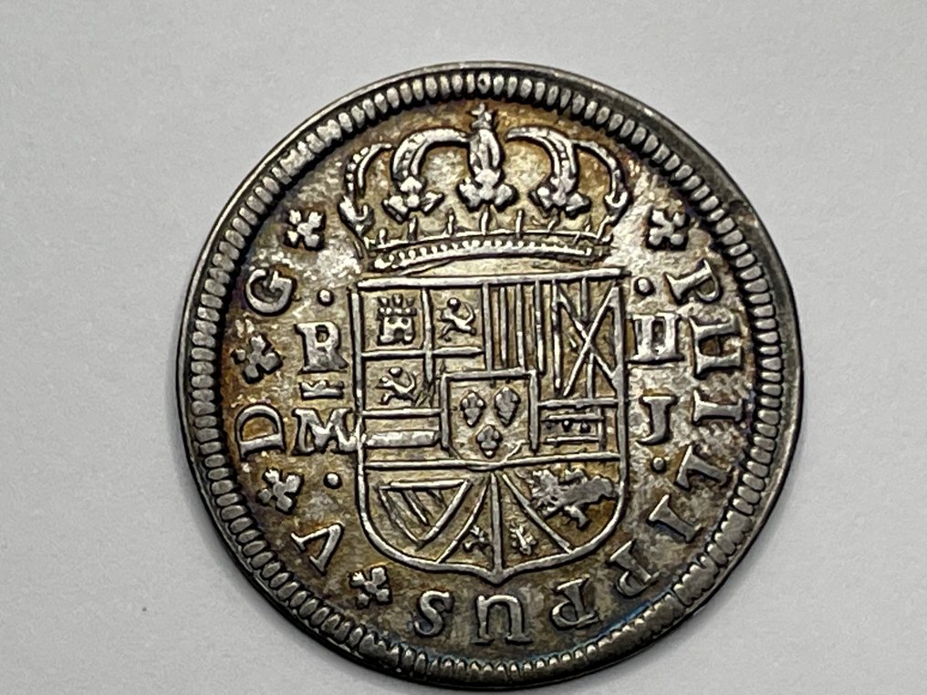 Ισπανία. Felipe V. 2 Reales 1719. Felipe V. Madrid. J. 2 reales. #2.1