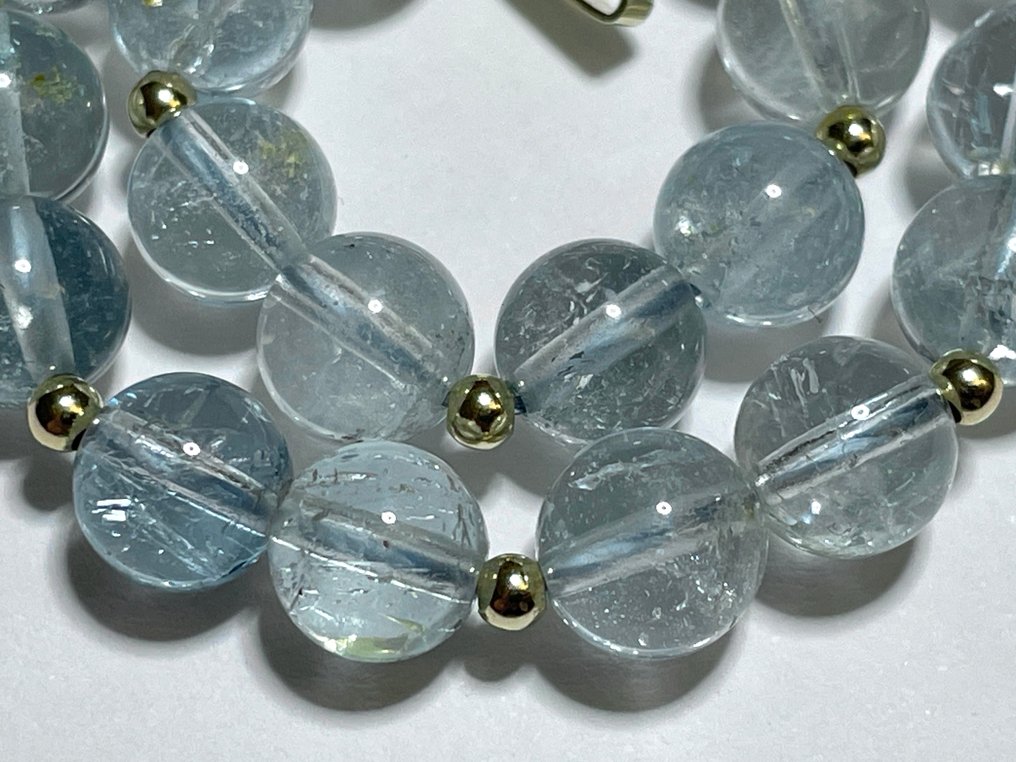 18 克拉（750）黄金 - 71.59 克拉蓝色黄玉 - 手镯 #1.0