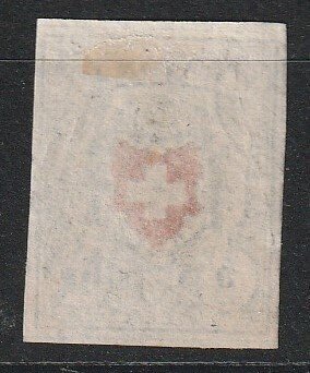 Ελβετία 1852 - Rayon I; ένα όμορφα περιποιημένο σφράγισμα. - SBK nrs 17II #1.0