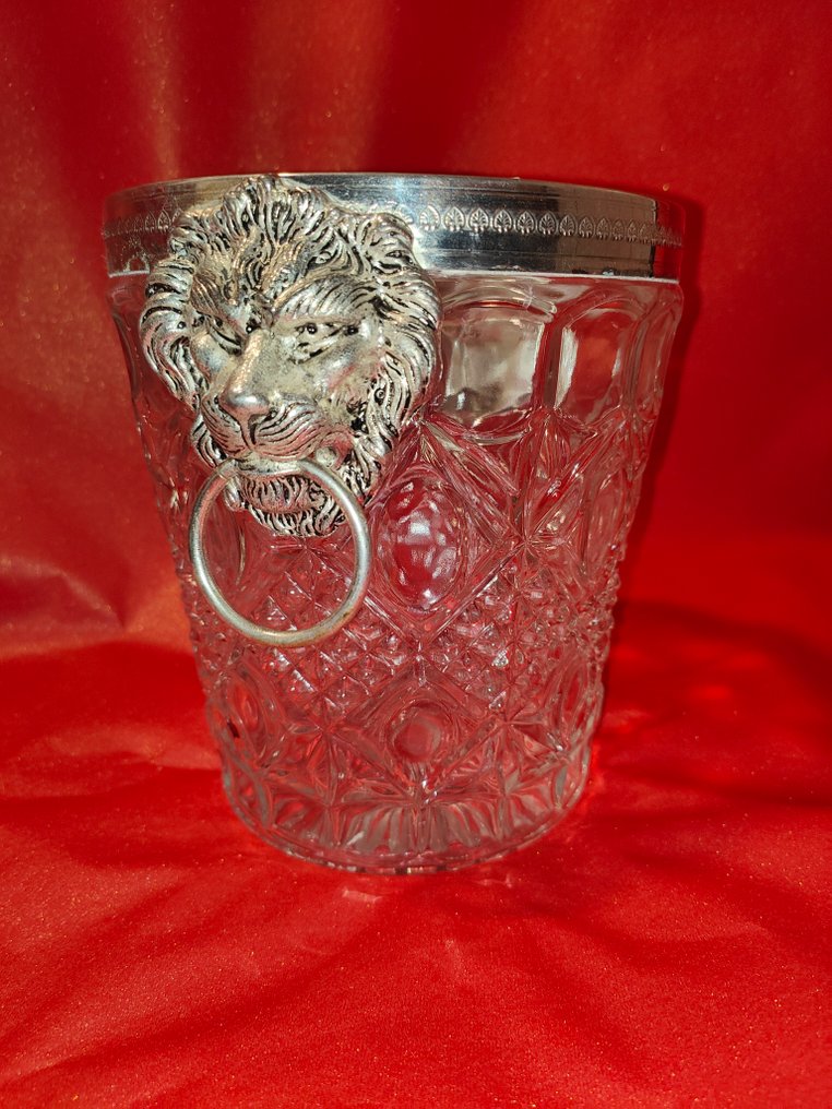 Samppanjan jäähdytin - Hopeoitu, Kristalli #1.0