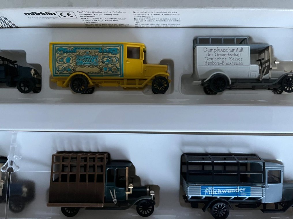 Märklin H0 - 1884; 1889; 1886 - Machete tren (3) - Set de trei modele auto istorice. #1.0