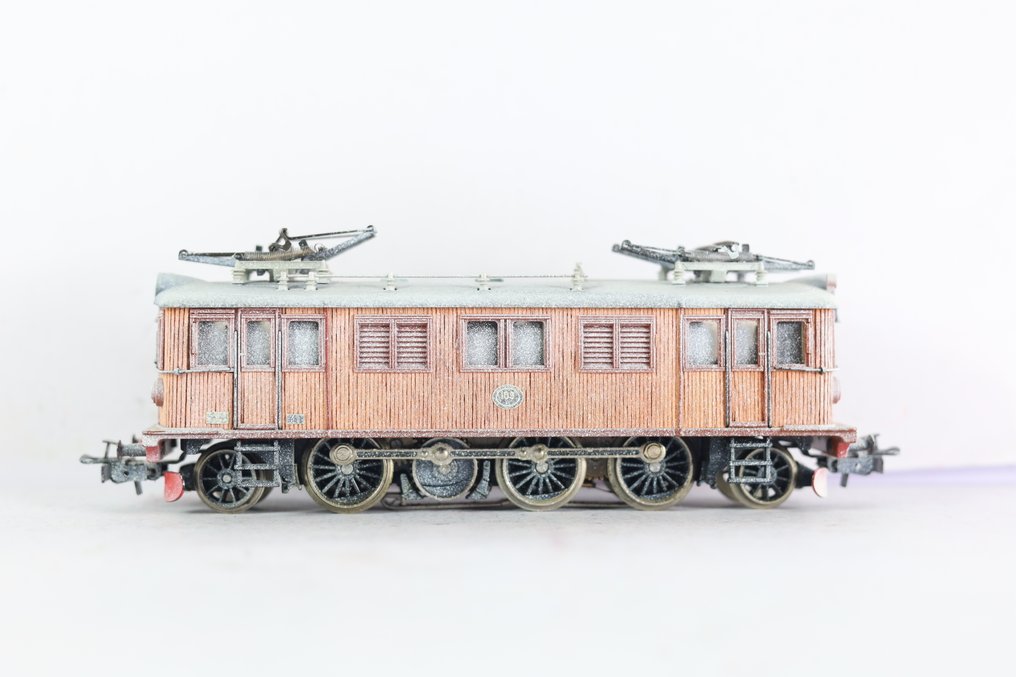 Märklin H0轨 - 3171 - 电力机车 (1) - D109的积雪变体 - SJ #3.2