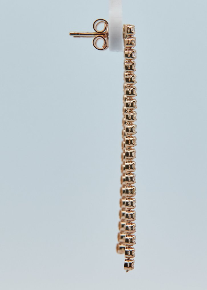 χωρίς τιμή ασφαλείας - Σκουλαρίκια - 14 καράτια Κίτρινο χρυσό -  1.70ct. tw. Διαμάντι (Φυσικού χρώματος) #2.1