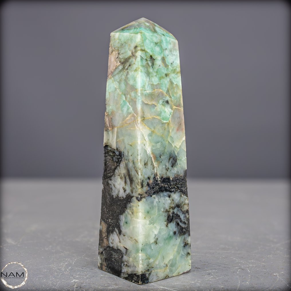 天然的祖母绿方尖碑 顶级品质- 460.47 g #1.0