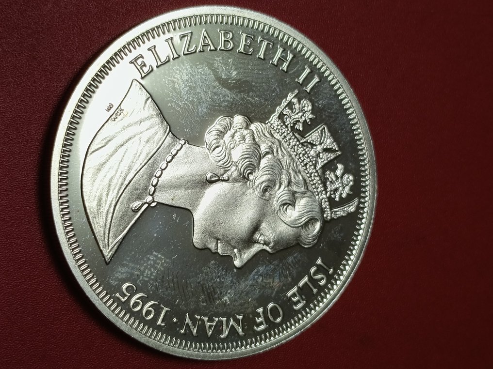 Isle of Man (Crown dependency). 1 Crown Argento 1995 (No reserve price) #3.2