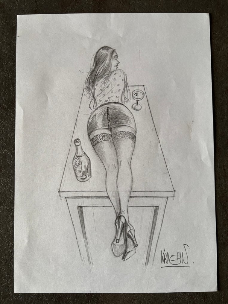 Kraehn, Jean-Charles - 1 Eredeti dedikált rajz #1.0