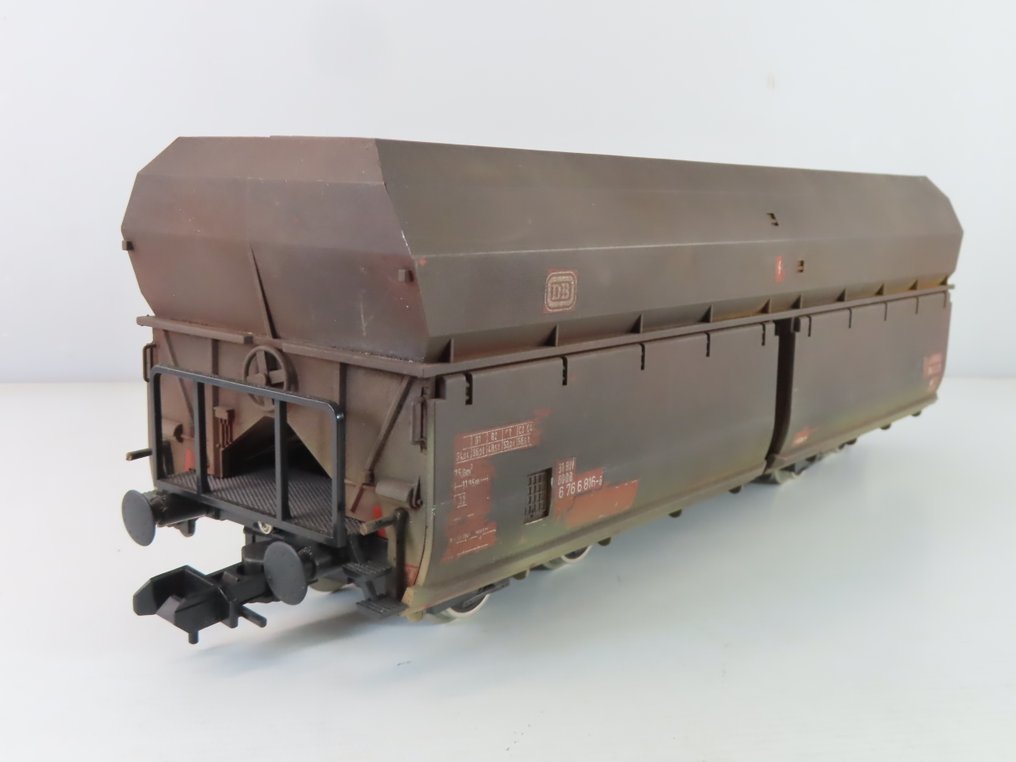 Märklin 1 - 5874 - Modeltog godsvogn (1) - 4-aksede under/zelflosser - DB #1.0