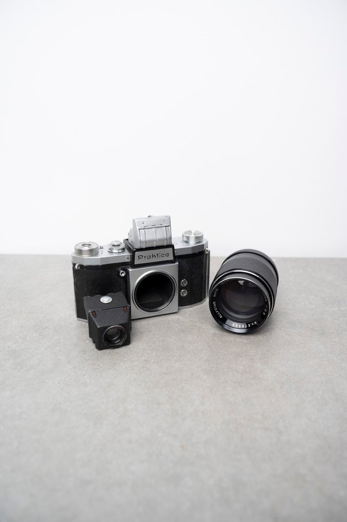 KW (Kamera-Werkstätten) Praktica + Alfotar 2,8/135mm + eye-level viewfinder - M42 | Egylencsés reflex fényképezőgép (SLR) #1.0