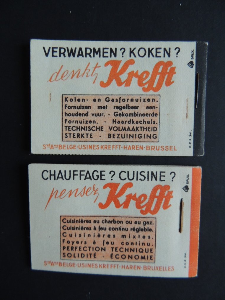 Belgio 1941 - I due taccuini Pêche Miraculeuse testo FR & NL. #1.0