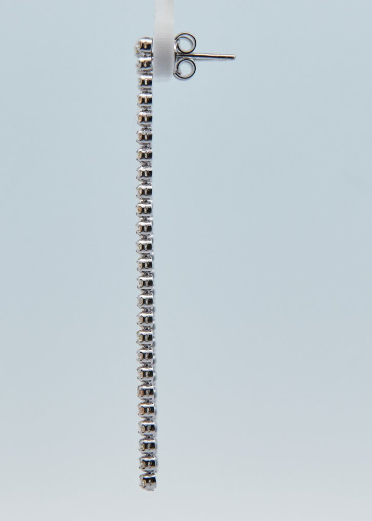 没有保留价 - 耳环 - 14K包金 白金 -  1.80ct. tw. 钻石 (天然色彩的) #4.3