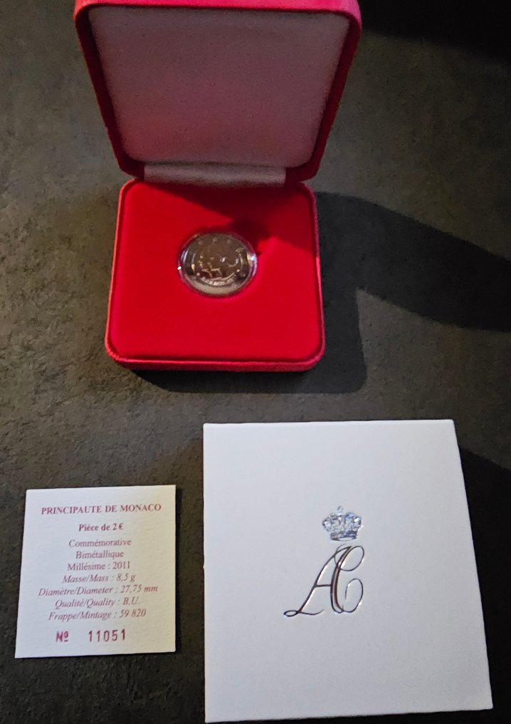 摩納哥. 2 Euro 2011 "Mariage Princier"  (沒有保留價) #1.0