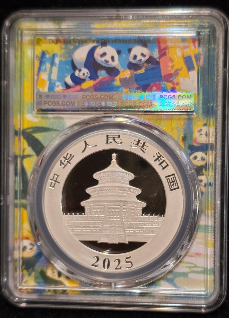 China. 10 Yuan 2025 Panda, 30 gr .999, MS 70  (沒有保留價) #4.3