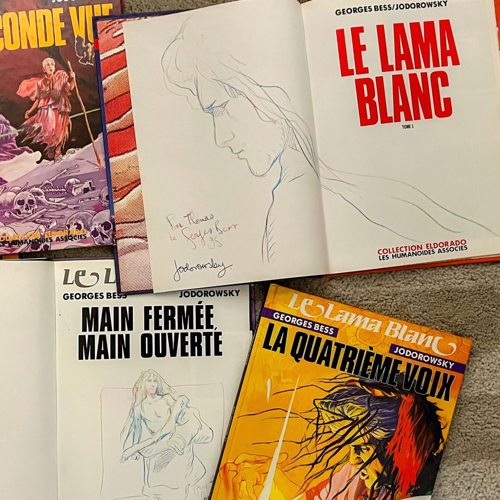 Le Lama Blanc T1 à T5 + 2x dédicace - 5x C - EO/Ré - 5 Album - 1988/1992 #1.0