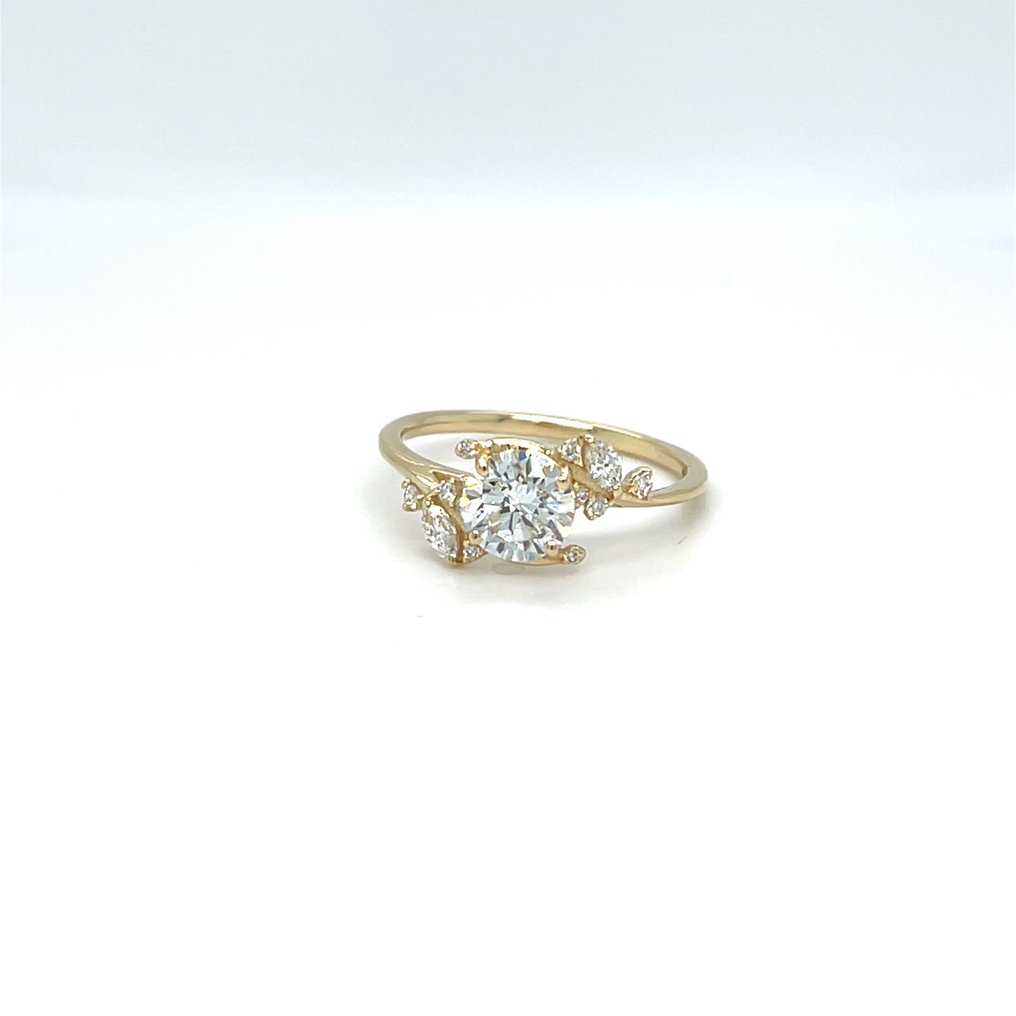 χωρίς τιμή ασφαλείας - Δαχτυλίδι - 14 καράτια Κίτρινο χρυσό - 2.29ct. tw. Διαμάντι (Εργαστηριακής καλλιέργειας) - Διαμάντι #1.0