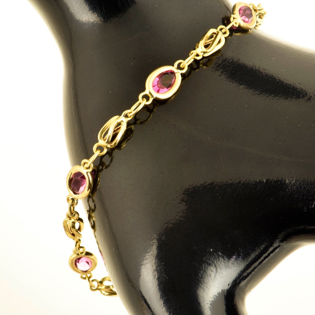 Βραχιόλι - 18 καράτια Κίτρινο χρυσό Τοπάζιο #1.0