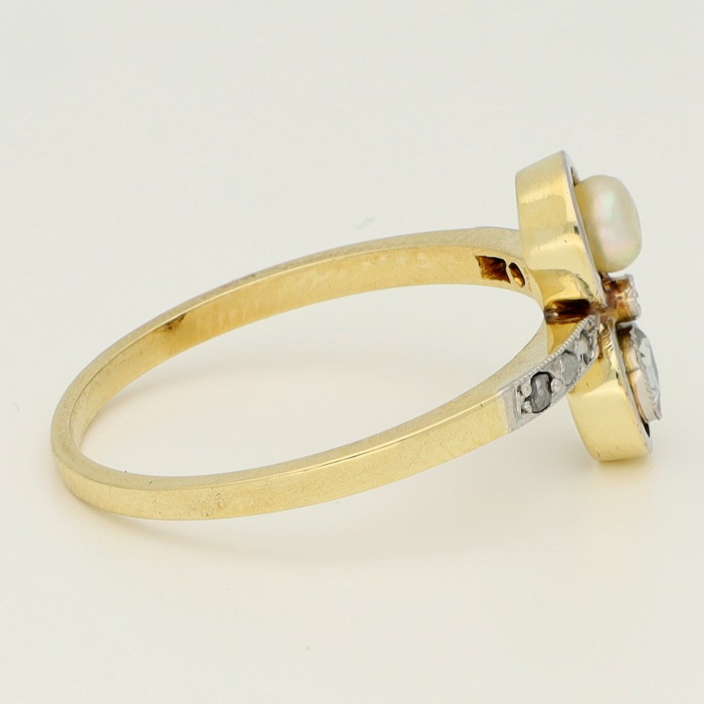 χωρίς τιμή ασφαλείας - Δαχτυλίδι - 18 καράτια Κίτρινο χρυσό Διαμάντι (Φυσικό)  - Parel #4.3