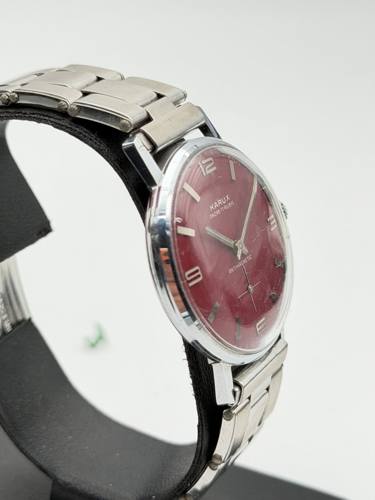karux - burgundy NOS swiss made - No reserve price - Unisex - 1970-1979  #3.2