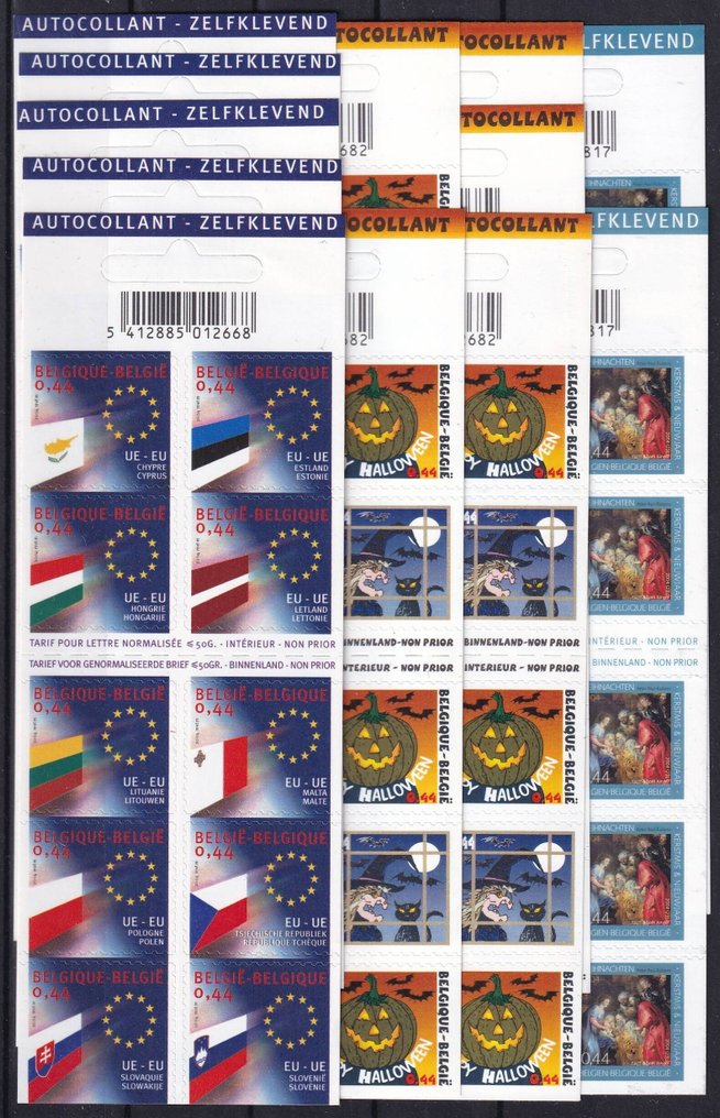 Belgique 2001/2006 - carnets de parti (valeur de affranchissement) - OBP/COB tussen B38 en B70 #4.3