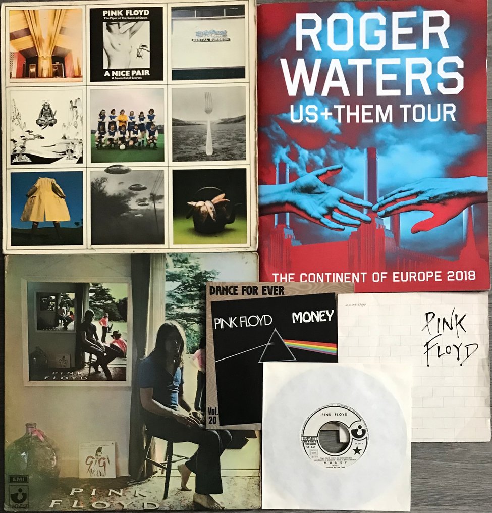 Pink Floyd & Related - Programme Tour + 2 Double Lps Album & 3 Singles - Titoli vari - Disco in vinile - 1969 #1.0