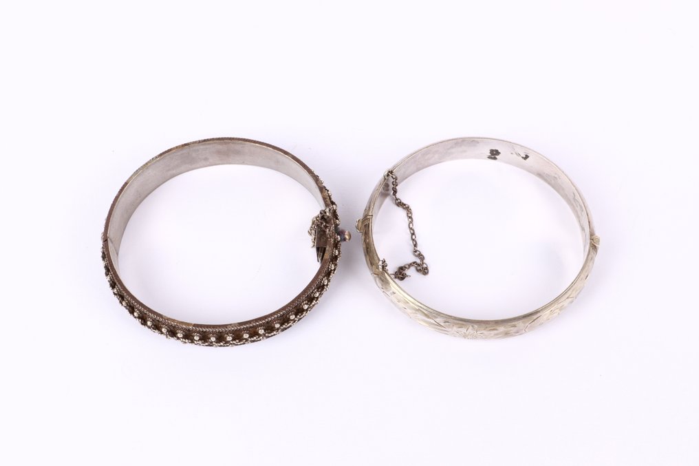 Senza prezzo di riserva - Braccialetto Argento - filigrana, incisione #4.3