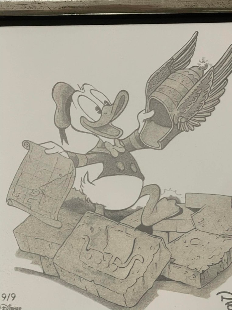 Patrick Block - The Golden Helmet - hand-signed and numbered art tile #2.1