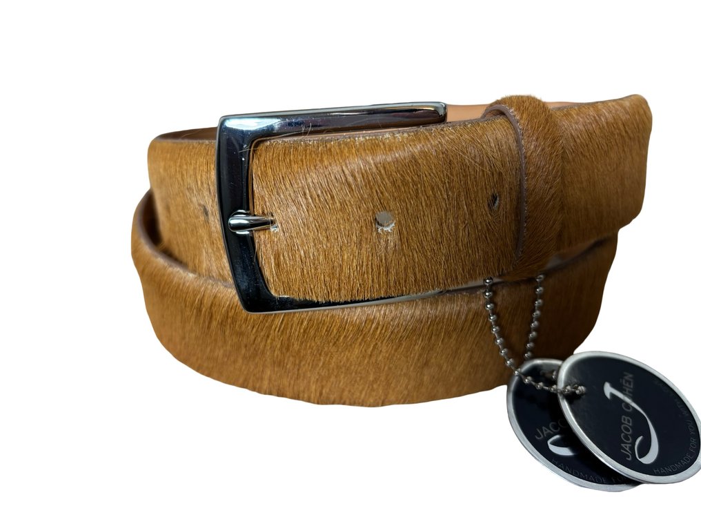 Jacob Cohen - JACOB COHEN NEW EXCLUSIVE BELT HANDMADE IN ITALY SIZE 33/4 - Riem #3.2