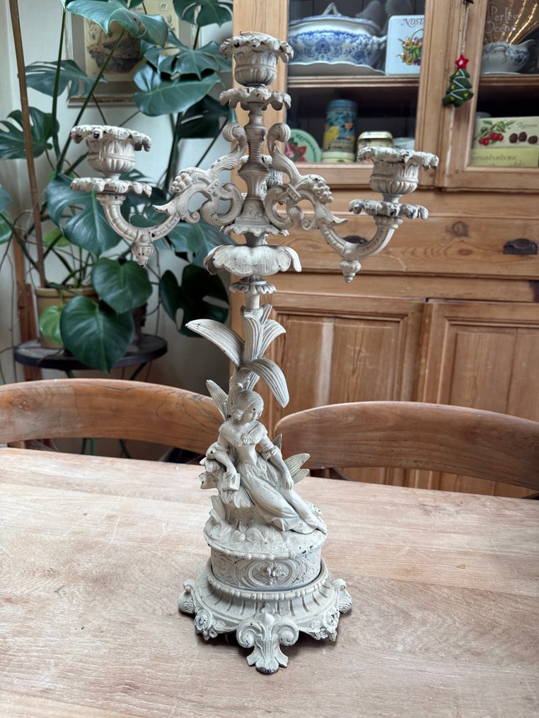 D.G. - 烛台 男人和女人 (2) - 铸铁 - Louis XV 桥式烛台 #3.2